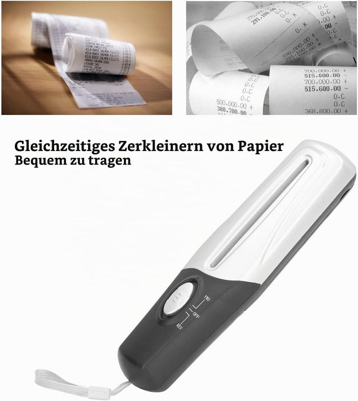 Tragbarer Aktenvernichter für den Heimgebrauch Im Büro, Mini-Aktenvernichter, Streifenschneidemaschi