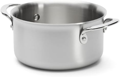 De Buyer Alchimy Kochtopf ohne Deckel, 3-lagiger Edelstahl, 16 cm, ohne PFAS, Kochbeherrschung, Edel
