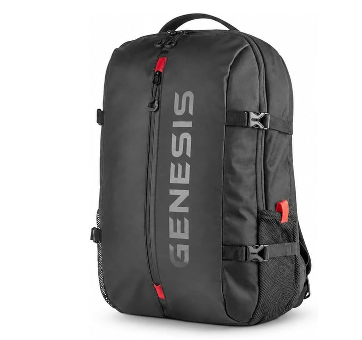 Genesis Pallad 410 Laptop Rucksack 15,6 Zoll, 17 L, 7 Taschen, Schwarz 15.6 pollici, 15.6 pollici