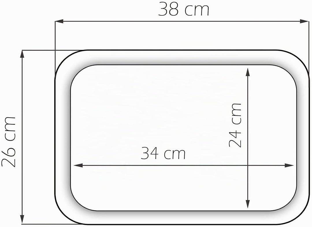 Lashuma Gläsertablett aus Melamin, Buntes Deko Tablett Druck: Tropical, Mittel grosses Servicetablet