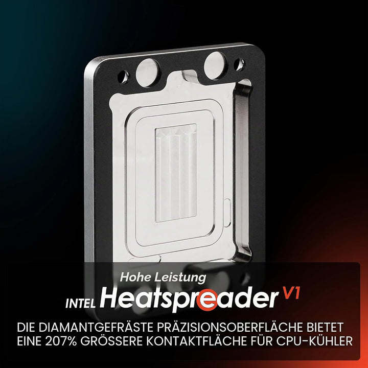 Thermal Grizzly Intel Heatspreader V1 - Hochleistungs-Heatspreader für Intel CPUs - Diamantgefräste