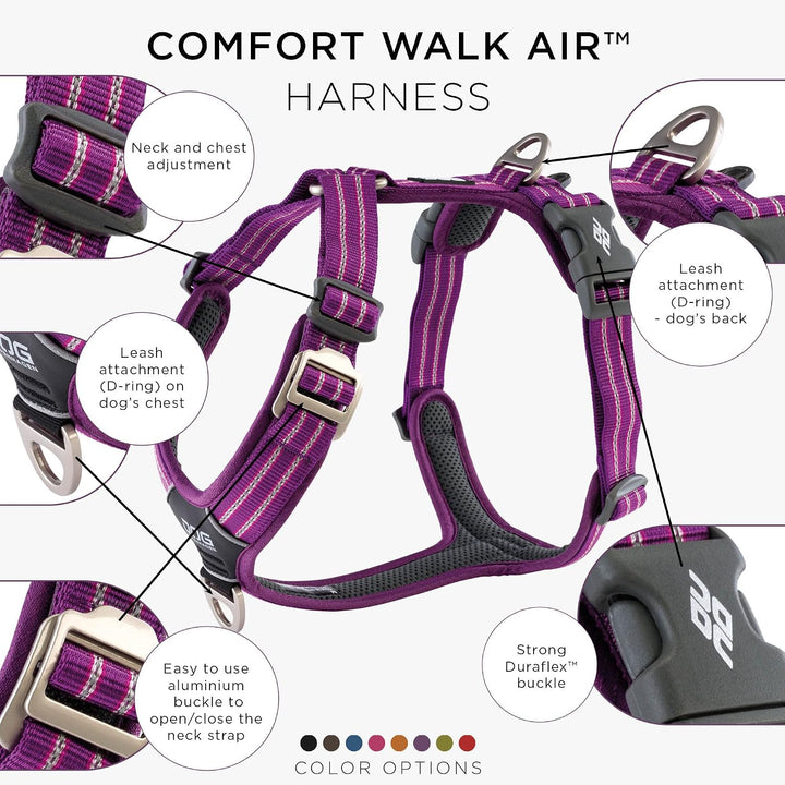 DOG Copenhagen Hundegeschirr - Comfort Walk Air Version 2 - Brustgeschirre für Hunde, Purple Passion
