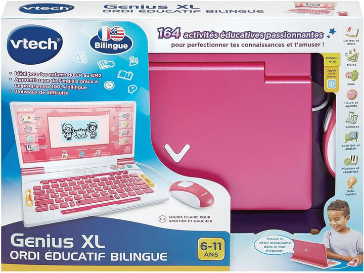 VTech Genius XL Ordi, zweisprachig, Rosa