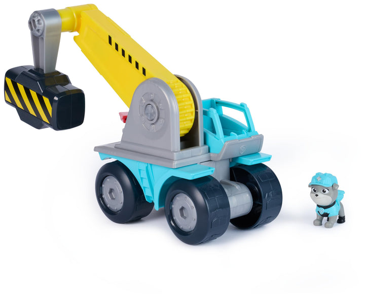 Rubble &amp; Crew - Motors Mega-Hammer-Fahrzeug, 25cm 2-in-1 Baufahrzeug mit Motor-Figur und abnehmbaren