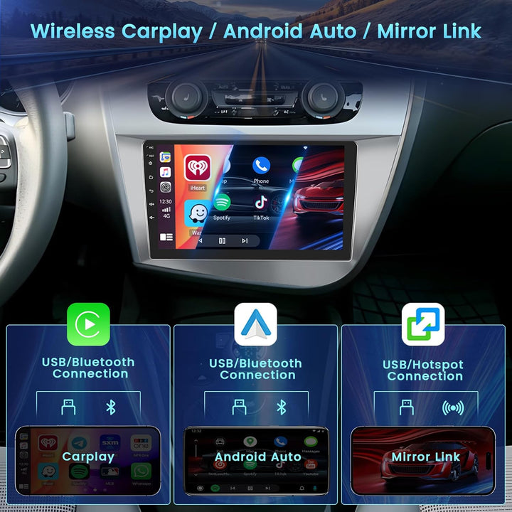 2+64GB Android Autoradio für Seat Leon 2005-2012 Wireless Carplay Android Auto, 9&