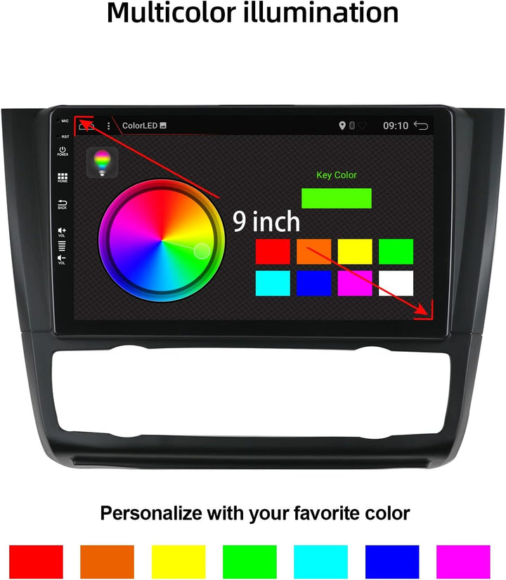 JOYX PX6 Android 12 IPS Autoradio Passt für Ford BMW 1 Series E81 E82 E87 E88 (2004-2012) - 4G+64G -