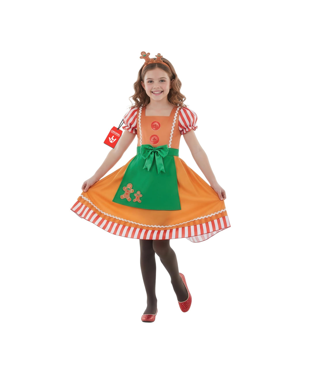 Fun Shack Lebkuchen Kostüm Kinder, Weihnachtliches Halloween Kostüm, M M Braun, M Braun