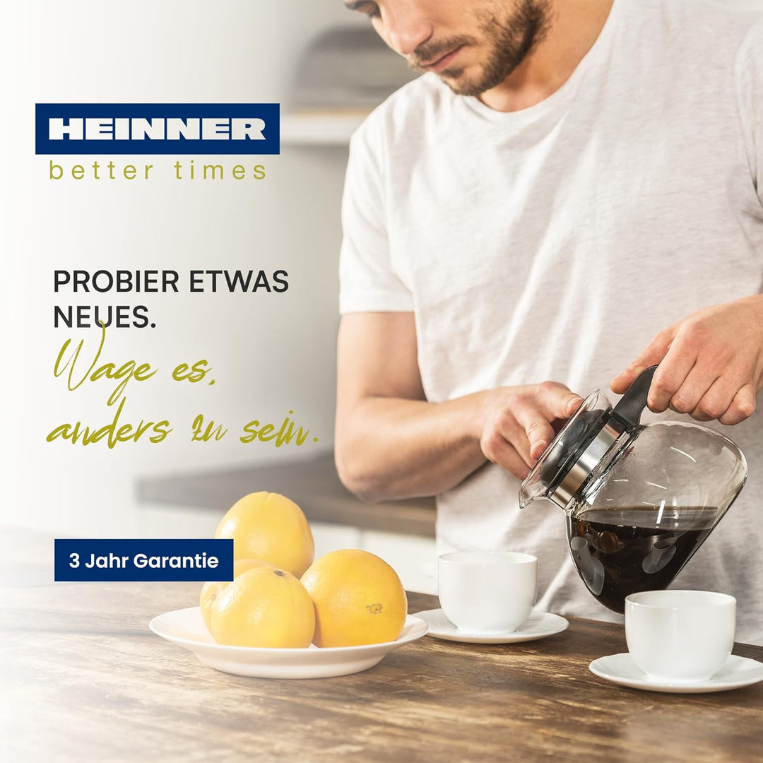 HCM-D750GCBK Digital Coffee Maker with LCD Display, Anti-Drip Function, Black Chatt &amp; 3-Year Warrant