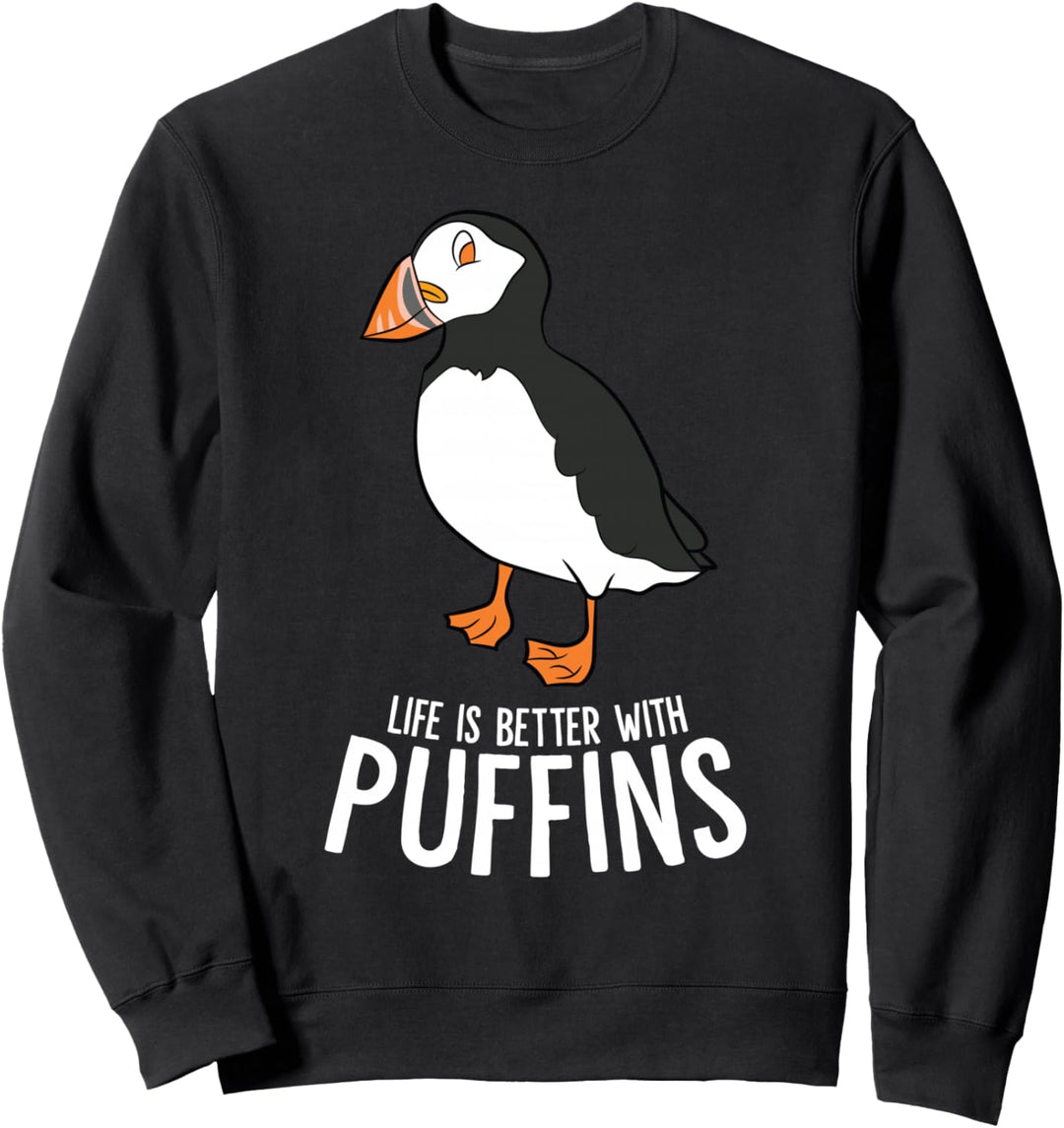 Nur Ein Mädchen Das Papageientaucher Liebt Puffin Papagei Sweatshirt