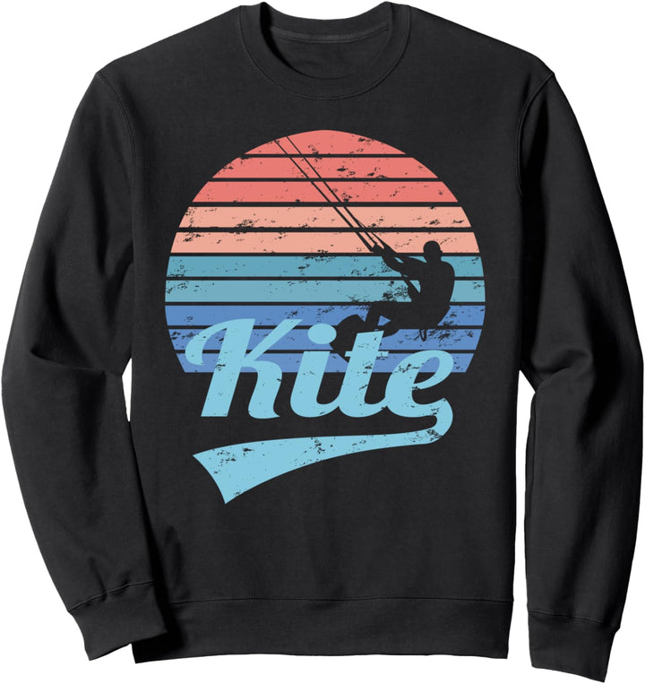 KITE Kitesurfing Kiteboarding Kitesurfen Surf Vintage Retro Sweatshirt