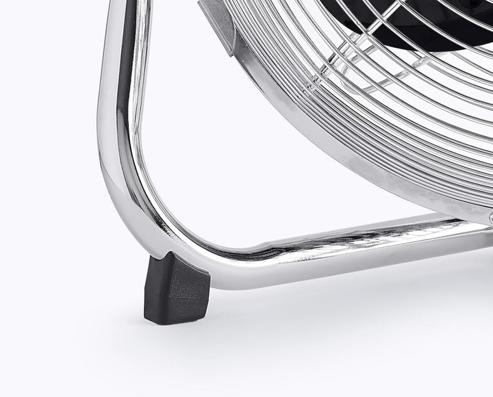 Bigben 48-W-Tischventilator, 3 Geschwindigkeitsstufen, neigbarer Kopf, gebürstetes Aluminium, für Sc