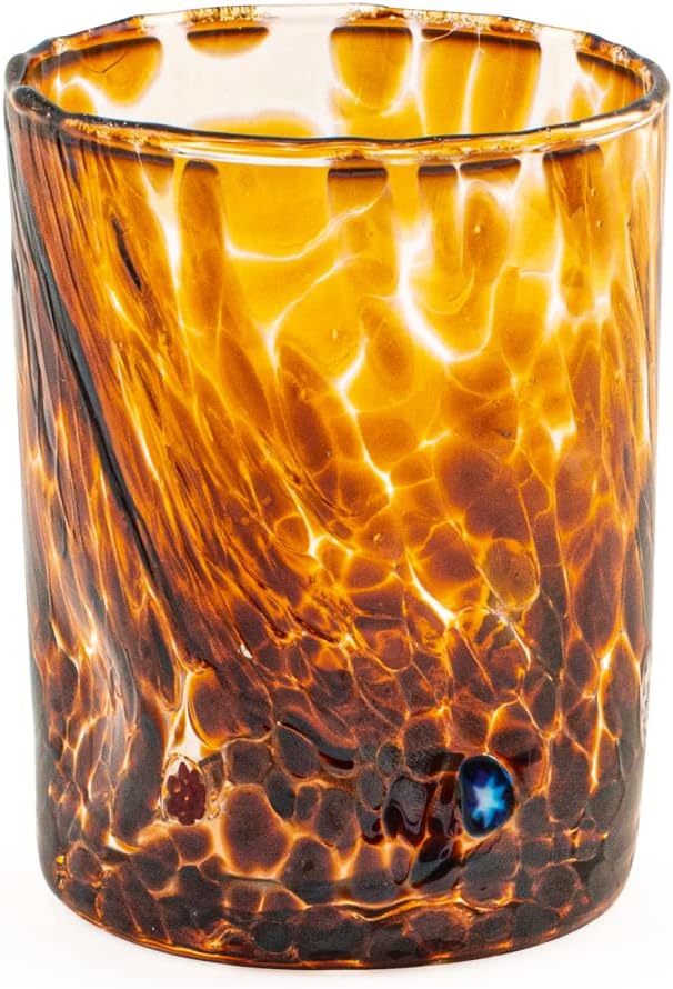H&amp;h set 6 bicchieri veneziano in vetro decorato multicolore cl 32 Gläser 32cl, Gläser 32cl
