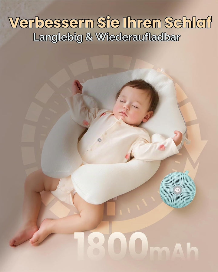 Dreamegg White Noise Machine - D11Max Einschlafhilfe Babys Erwachsene, Portable White Noise Machine