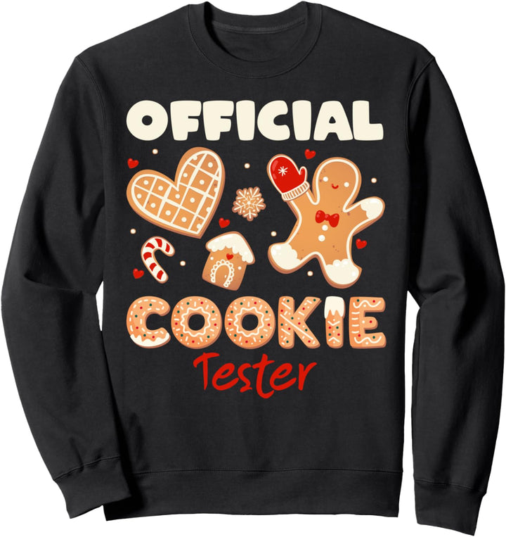 Official Cookie Tester Weihnachtshirt Backshirt Backen Sweatshirt