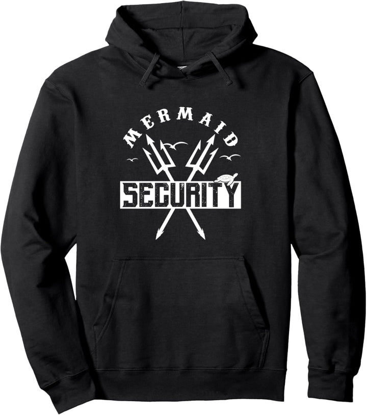Mermaid Security Meerjungfrau Sicherheit Papa Mama Bruder Pullover Hoodie