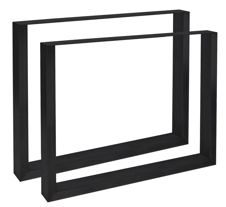 CLP 2er Set Tischbeine Velden I Tischkufen Aus Vierkantprofilen I Höhe 72 cm I Pulverbeschichtetes G
