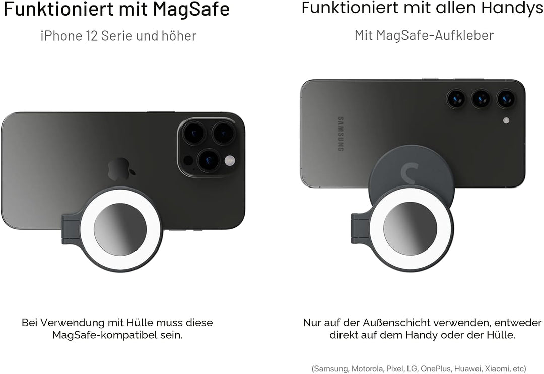 ShiftCam SnapGrip Creator Kit - Enthält SnapGrip, SnapLight, SnapPod und Tragetasche - Magnetische H