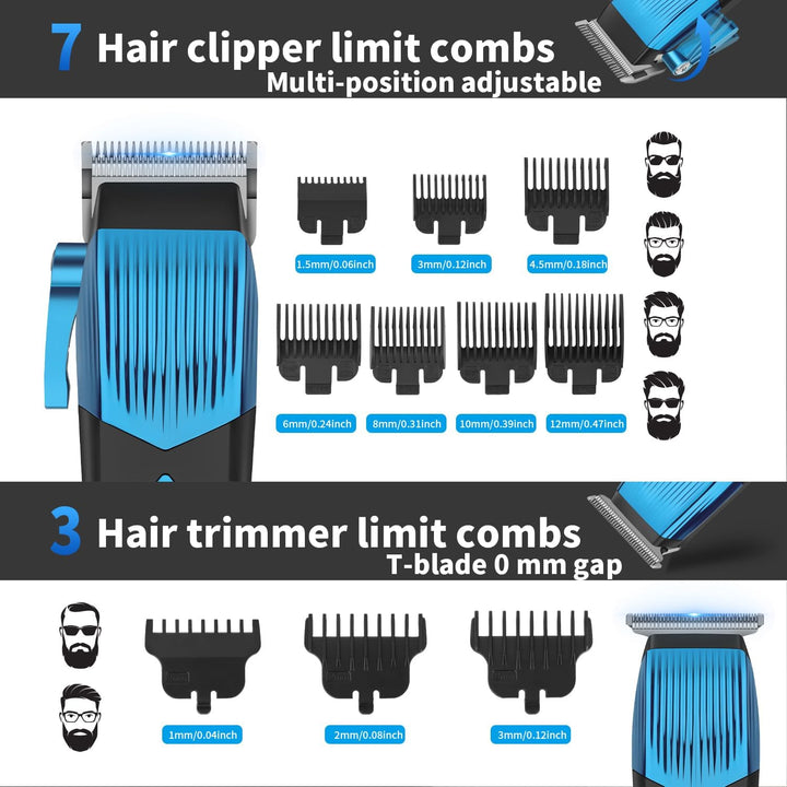 KEMEI 8534 Professionelle Haarschneidemaschinen Set für Männer, Elektrischer Haarschneidemaschine Fo
