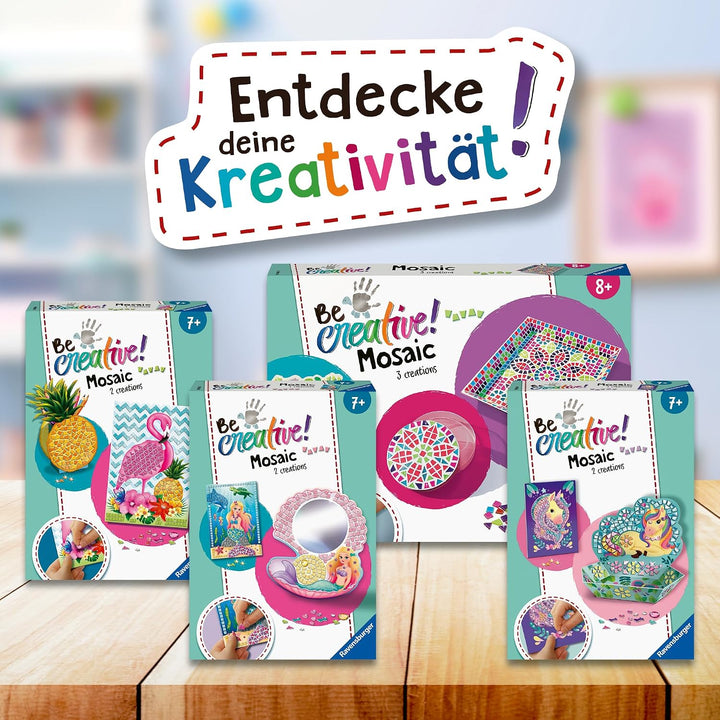 Ravensburger 18348 BeCreative Mosaik Meerjungfrau, DIY für Kinder ab 7 Jahren Neue Version, Neue Ver