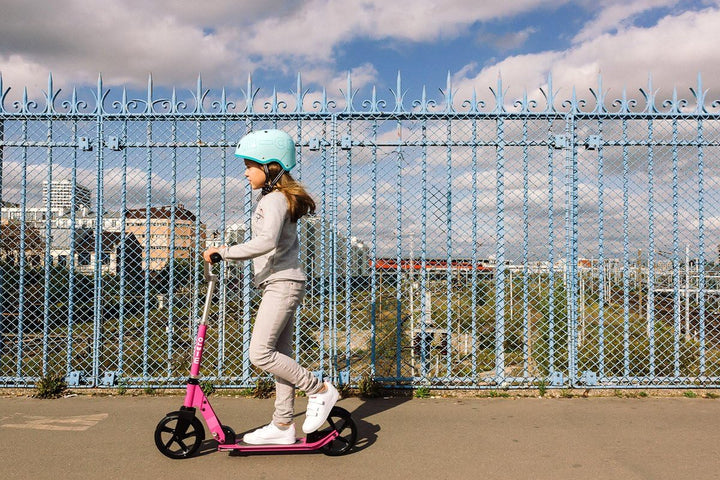 Micro Roller | Cruiser Kinderroller | Lenker verstellbar | leicht | faltbar | Jungen &amp; Mädchen rose,