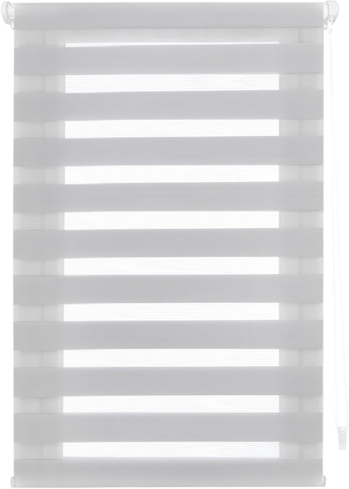 Blindecor - Indus doppelrollo klemmfix ohne bohren - duo rollo klemmfix Silbergrau - 45 x 220 cm (Br
