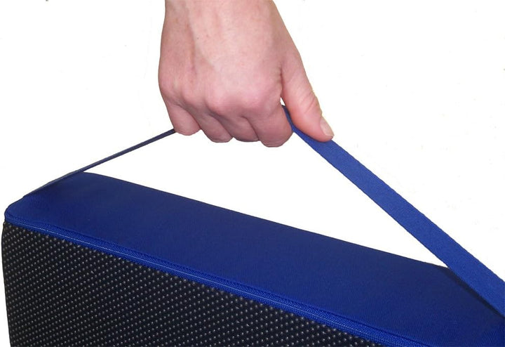 LUplus Orthopädische Sitzerhöhung 40x40x Höhe 10 cm Farbe: blau