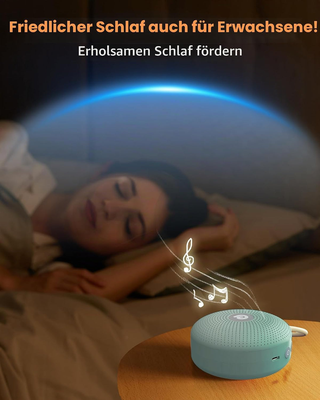 Dreamegg White Noise Machine - D11Max Einschlafhilfe Babys Erwachsene, Portable White Noise Machine