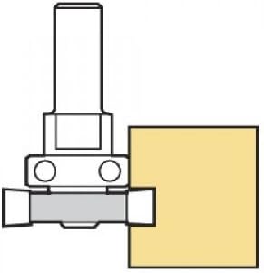Trend Fräser für Rahmen/Türen mit anschwellendem Streifen, 15 mm x 6,4 mm (1/4 Zoll)