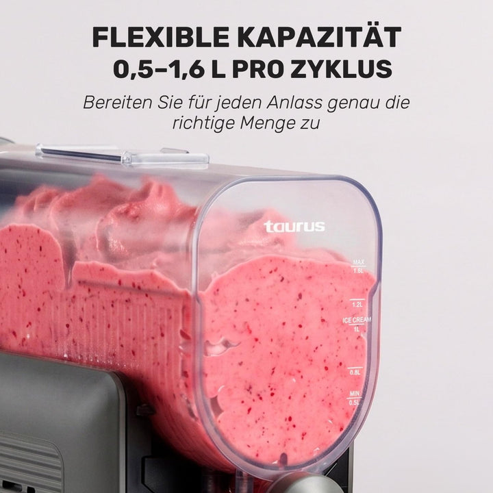 Taurus Ice Flow 2600 Slushy-Maschine | Fassungsvermögen | 6 Programme für eiskalte Getränke und Slus