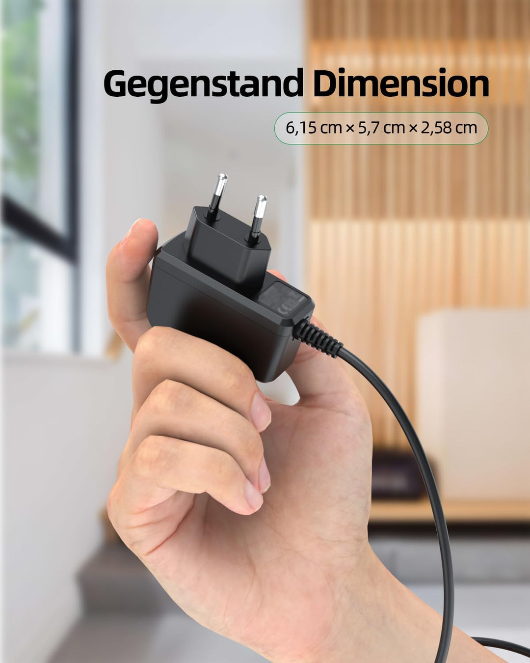 5,5V Ladegerät Passend für Kärcher-Fenstersauger, Kompatibel mit WV2 WV5 WV45 WV52 WV75 WV Classic W