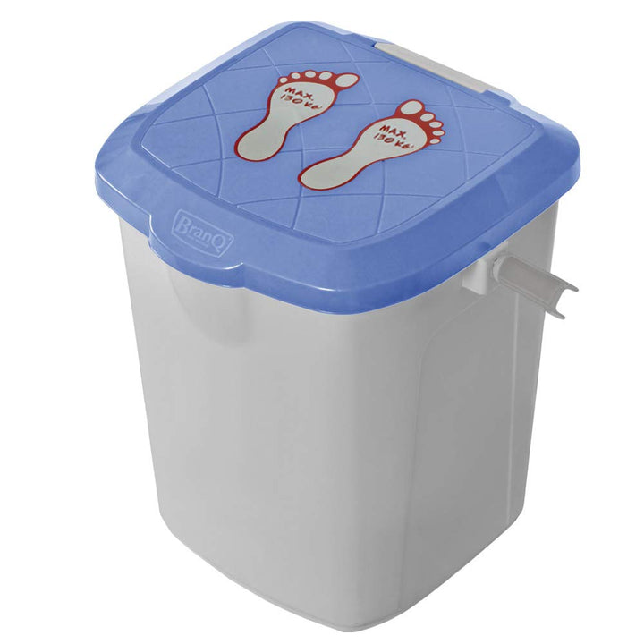 BranQ - Home essential Sitzbox/Hocker und Eimer, Anglersitz, Handwerkersitz 22l, Kunststoff PP, Blau