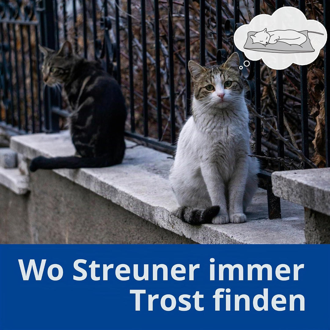 Outdoor Heizkissen für Katze &amp; Hund, Konstante Wärme, Wasserfest, 70×40 cm L, L