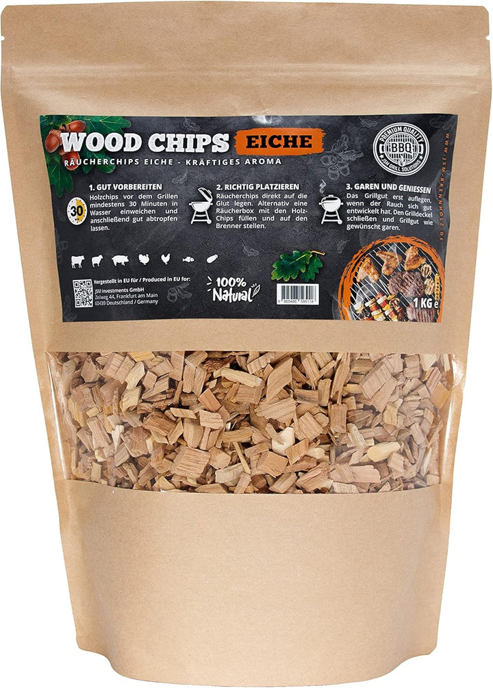Premium Räucherchips von JSM® | 100% Natürliche Smoker-Holzchips für besondere Rauch- und Geschmacks