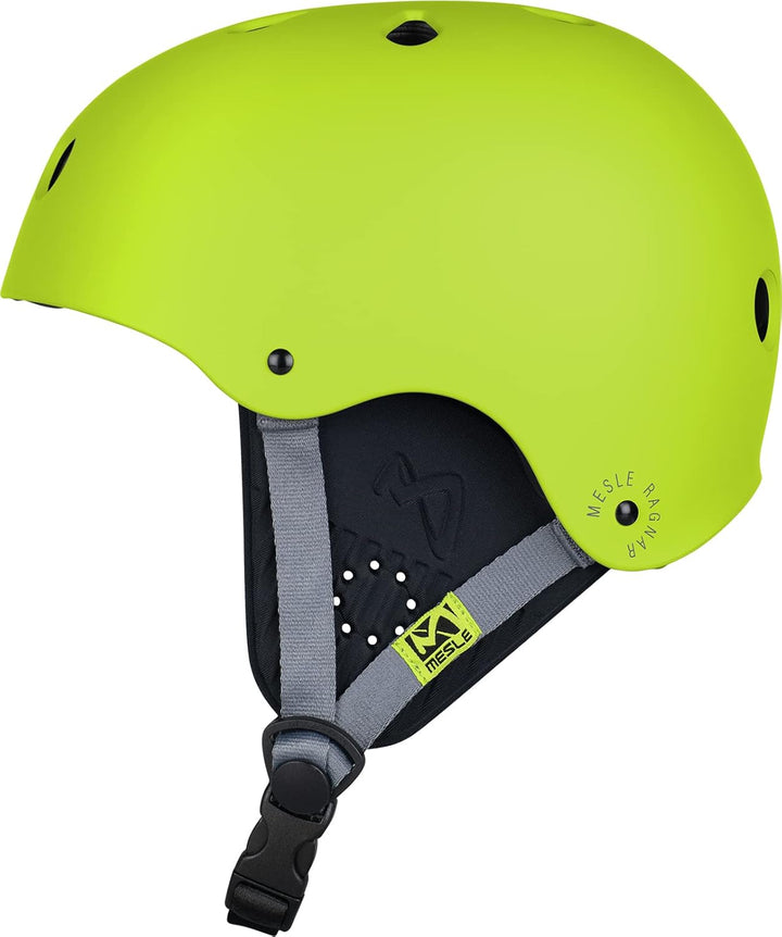 Mesle Wassersport Helm Ragnar, Wakeboard Helm Abnehmbarer Ohrenschutz, Kite Helm lime XS, lime XS