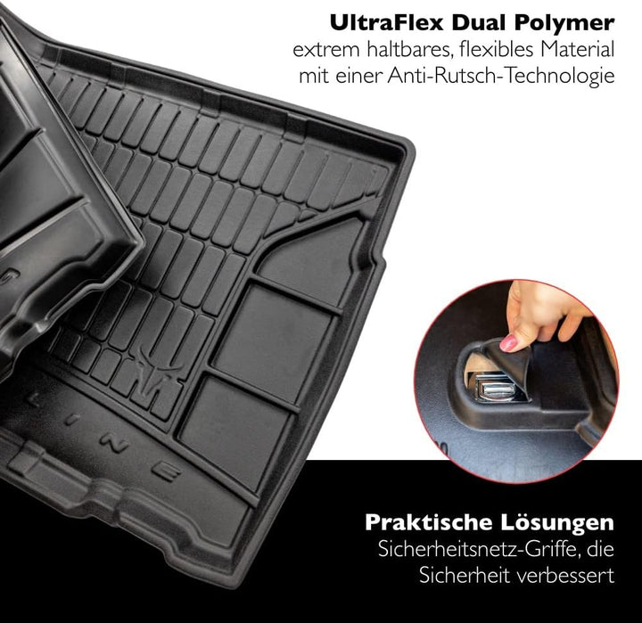 FROGUM ProLine 3D Gummimatte Exklusive Auto Kofferraummatte Kofferraumwanne für Mercedes-Benz GLC C2