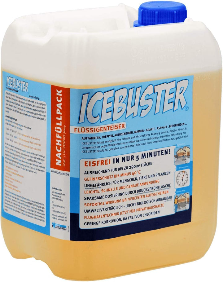 5 Liter Flüssigenteiser + Sprühflasche ICEBUSTER-Starter-Set - salzfrei