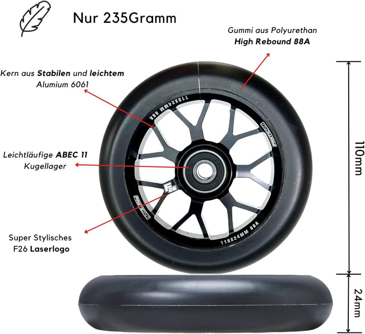 Stunt Scooter Ersatzteile Bundle (Basic Lila), Basic Lila