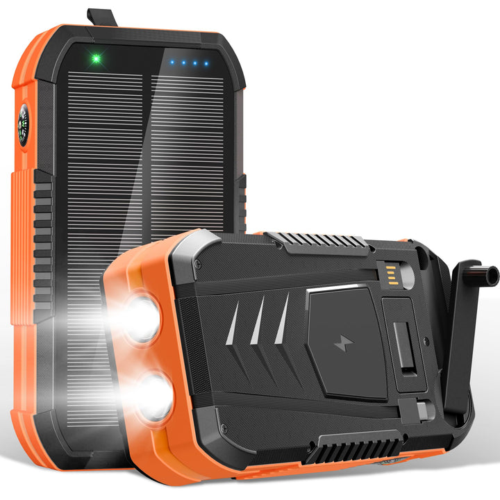 70000mAh Solar Powerbank:PD 30W Power Bank Wireless Externer Handyakku tragbares Ladegerät mit Schne