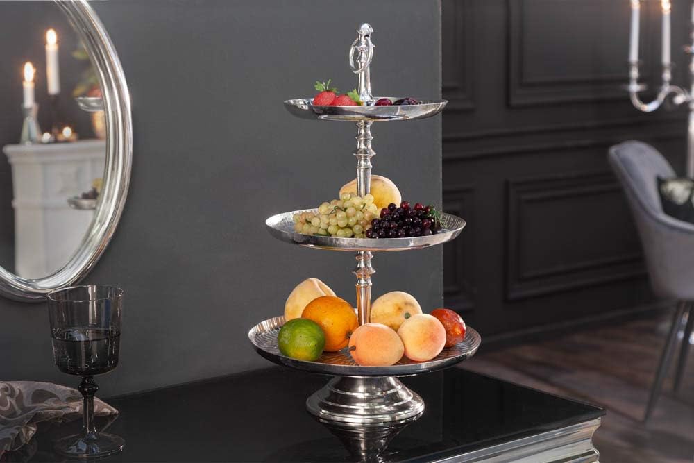 Etagere ORIENT - 50cm - silber - Metall-Aluminium-Legierung Unikat, 50cm