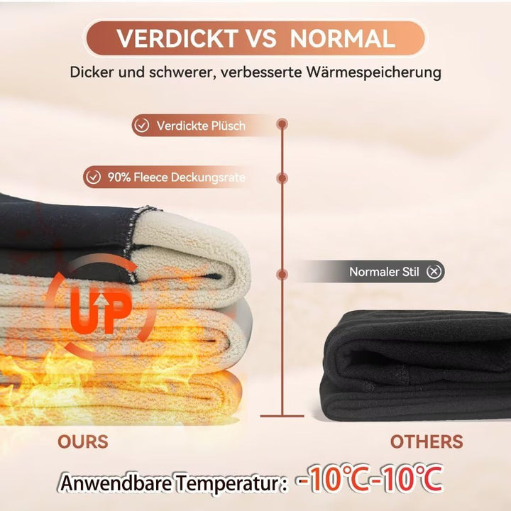 HLTPRO Thermo Leggings Damen Gefütterte Winter High Waist Thermohose Dicke Thermoleggings Warm Leggi