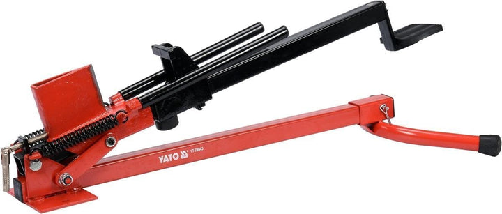 Yato Profi Manueller Holzspalter für Fussbetrieb, 1,2 Tonnen, liegende Ausführung, bis 430mm, mechan