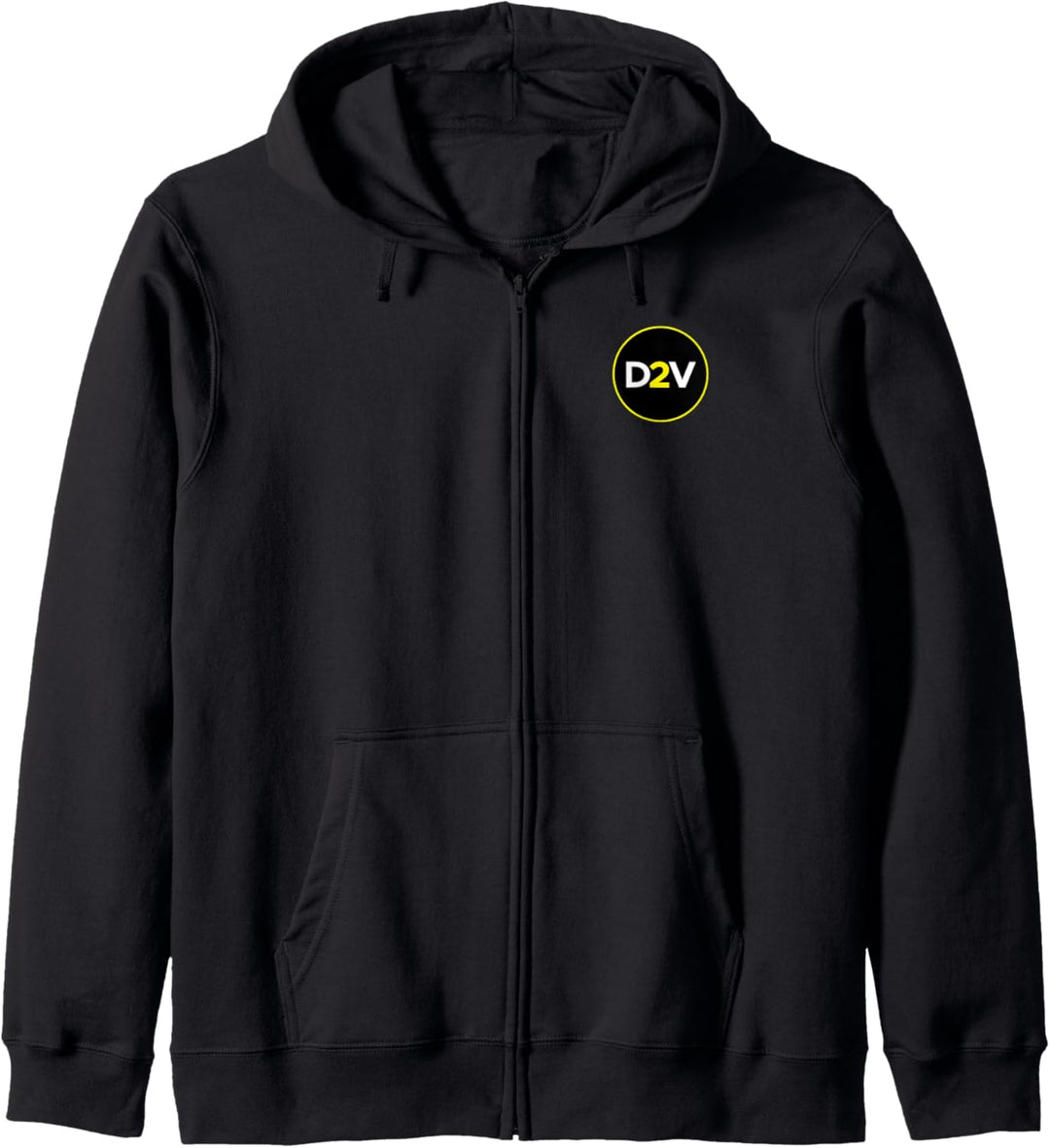 Kreis Mit D Und V Kapuzenjacke