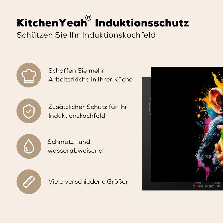 Herdabdeckplatte Einteilig 90x52 cm Küche Ceranfeld Abdeckplatte Cerankochfeld Abdeckung Induktionsk