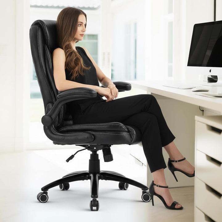 COLAMY Ergonomischer Bürostuhl, Office Bürostuhl Ergonomisch, 360° Drehung Chefsessel Schreibtischst