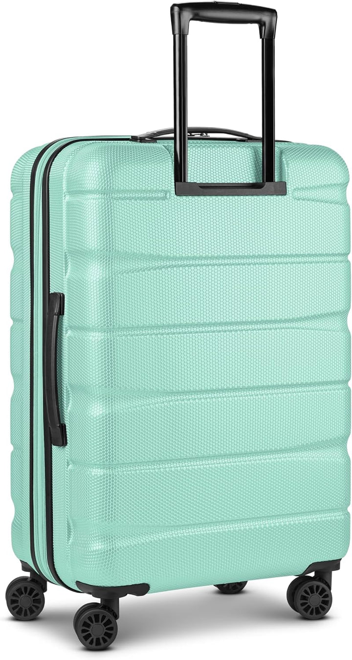 Franky Munich 4.0 Koffer Set | Trolley Hartgepäck - Handgepäck Koffer mit 4 Rollen Einer Dehnfalte,