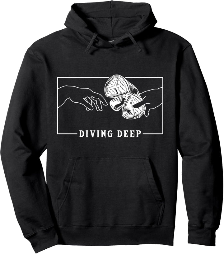 Michelangelo Creation of Adam Diving Deep Taucher Pullover Hoodie