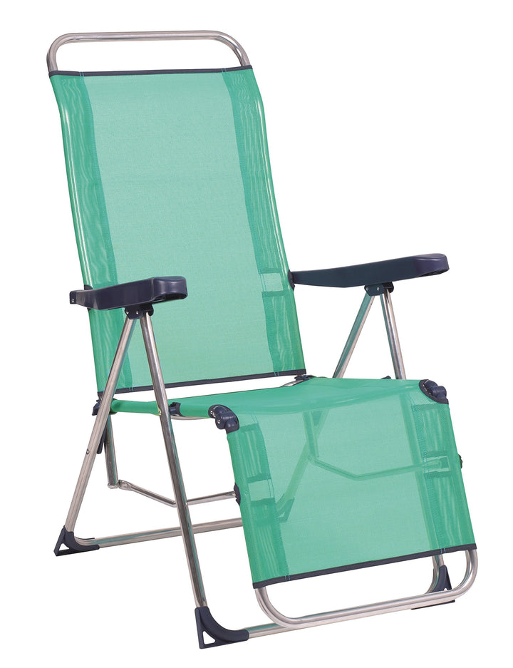 Alco-480ALF-0030 Relax Fibreline, geschlossene Füsse, Farbe blau grün, 103 x 65 x 14 cm (1-480AZ)