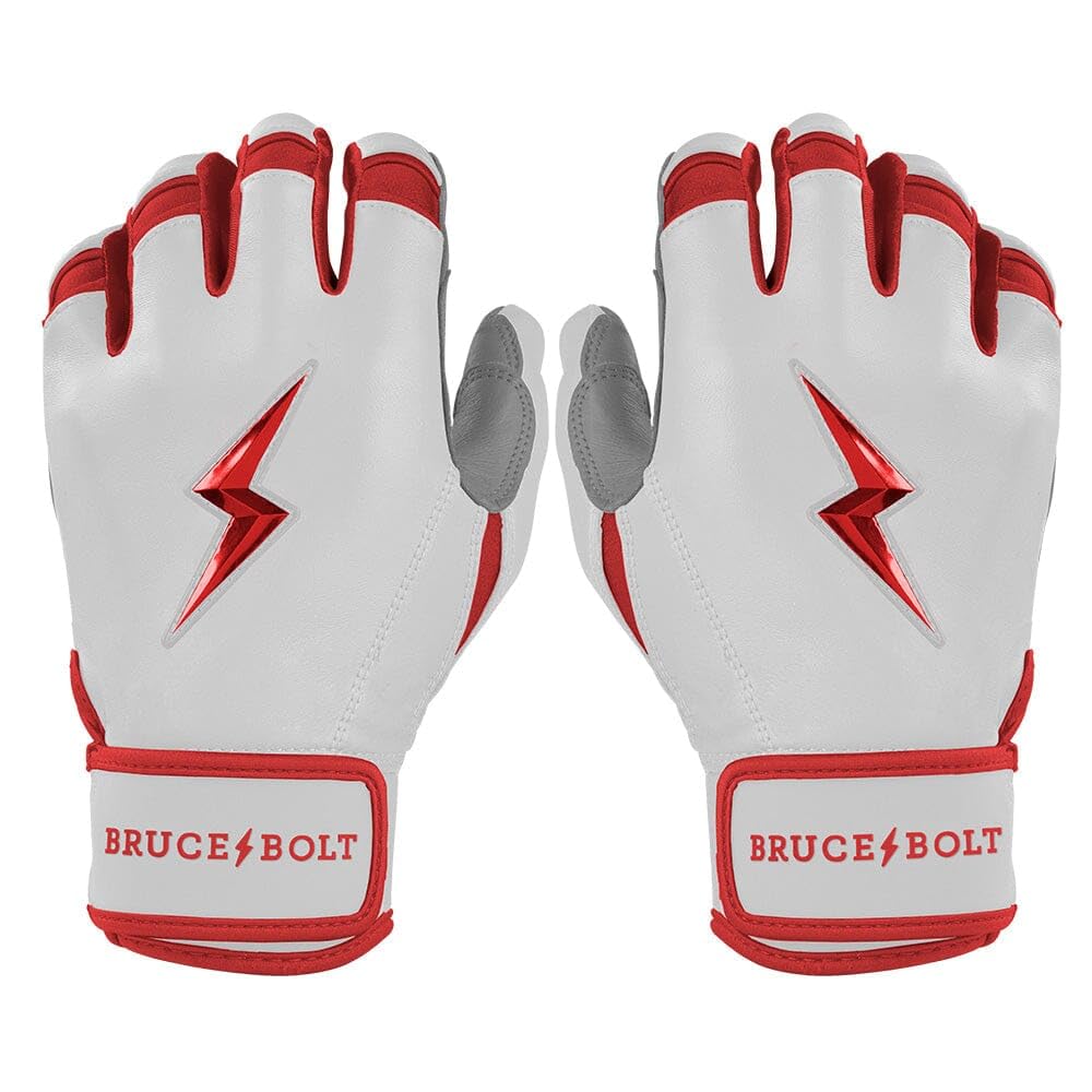 BRUCE BOLT Chrome Series Schlaghandschuhe, kurze Manschette, mehrere Farben, Erwachsenen- und Jugend