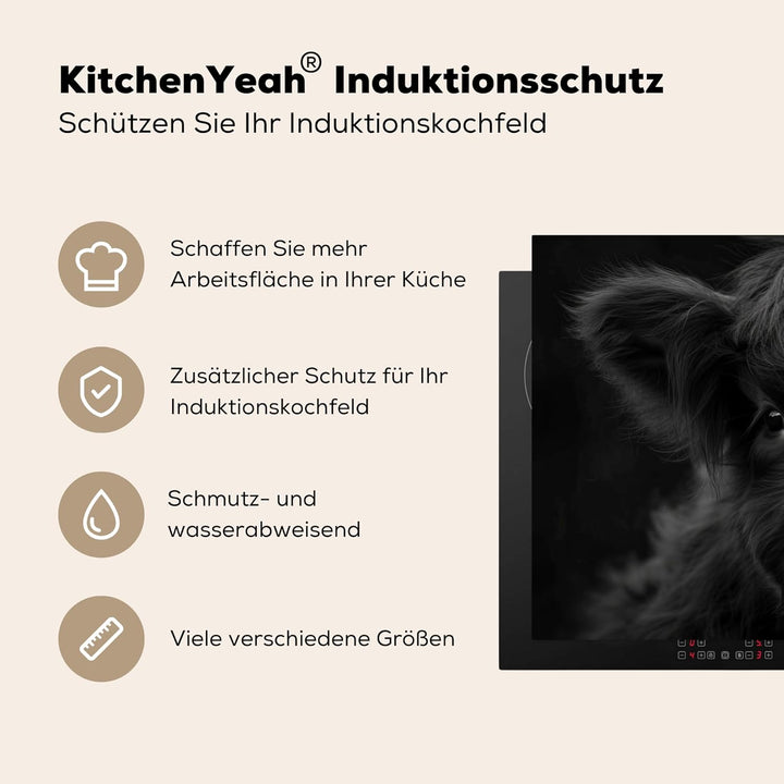 Herdabdeckplatte 90x52 cm Einteilig Induktionsmatte Küche Abdeckung Ceranfeld Herd Abdeckplatte Deko