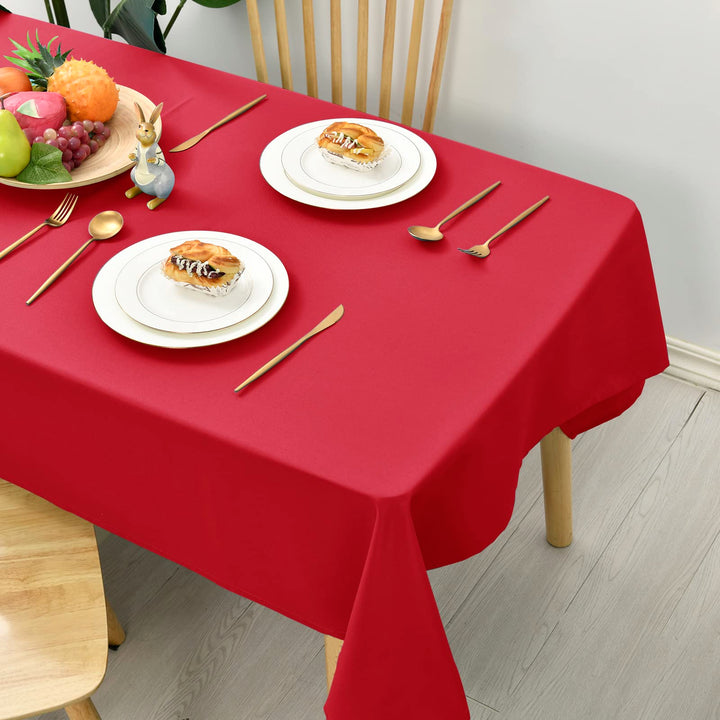 Hiasan Glatt Weihnachten Tischdecke Fleckenabweisend Tischtuch mit Lotuseffekt Leicht Wasserabweisen